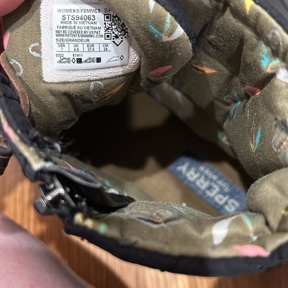 Sperry Black and Brown Winter Rain Boots - Picture 9 of 11